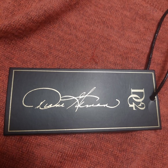 DG2 Diane Gilman Womens‎ XS Stretch Pullover Sweater Asymmetric Ribbed Hems NEW - Picture 8 of 10